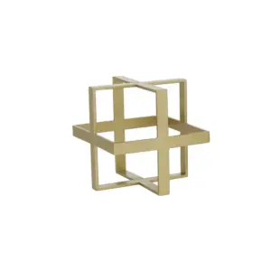 Gold Metal Decorative Sculpture 7" (46318)