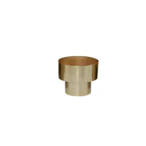 Gold Metal Brushed Planter 7" (51980)