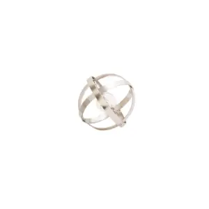 Silver Metal Geometric Sculpture 4"" (85477)