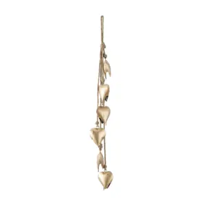 Gold Metal Heart Decorative   (92005)
