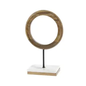 Circle Sculpture with Marble Stand (94518)