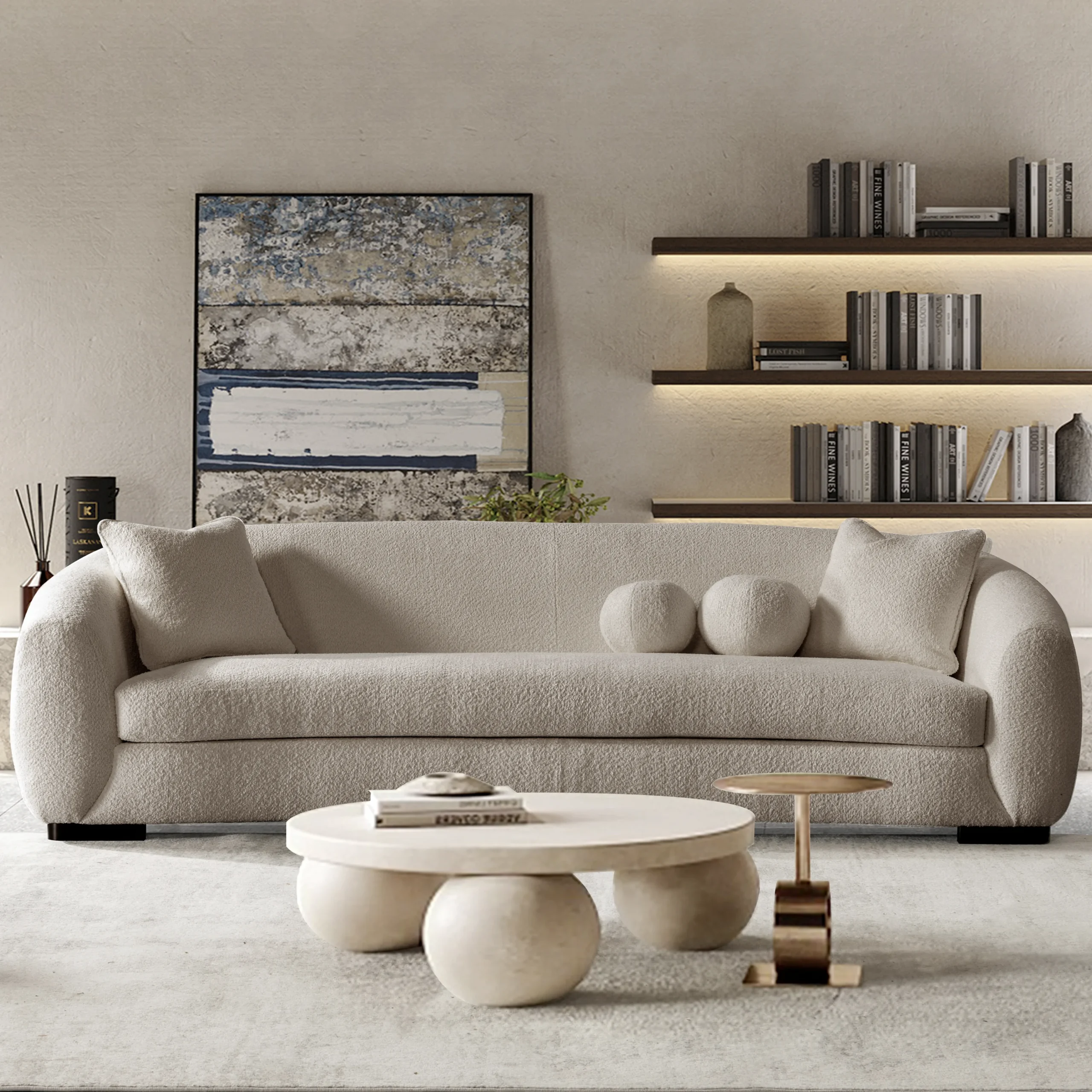 Arese 5seater Beige United Furniture