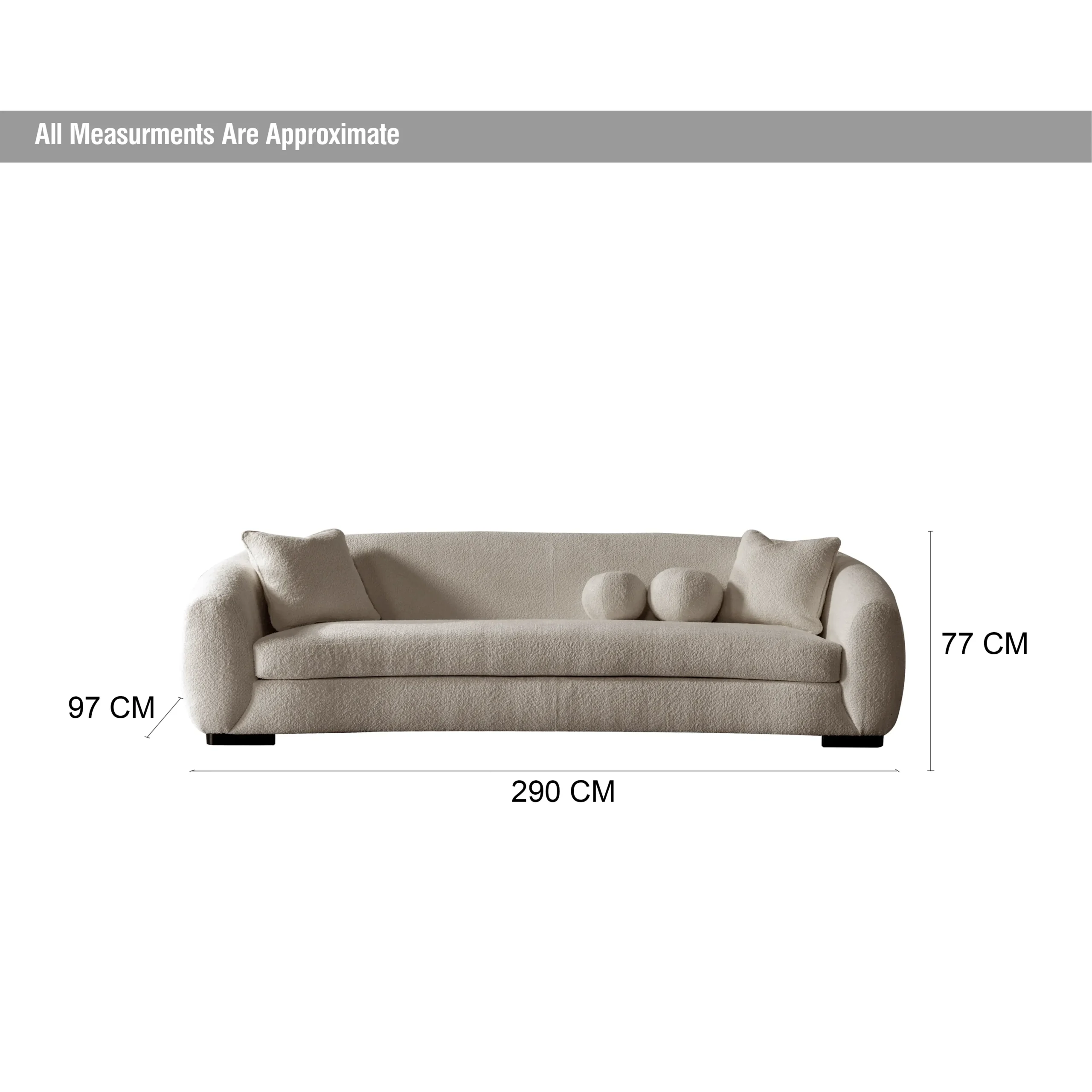 Arese 5seater Beige Dim United Furniture