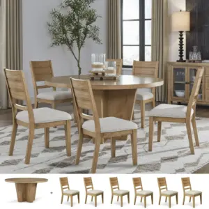 Kristiland 6-Seater Round Dining Set