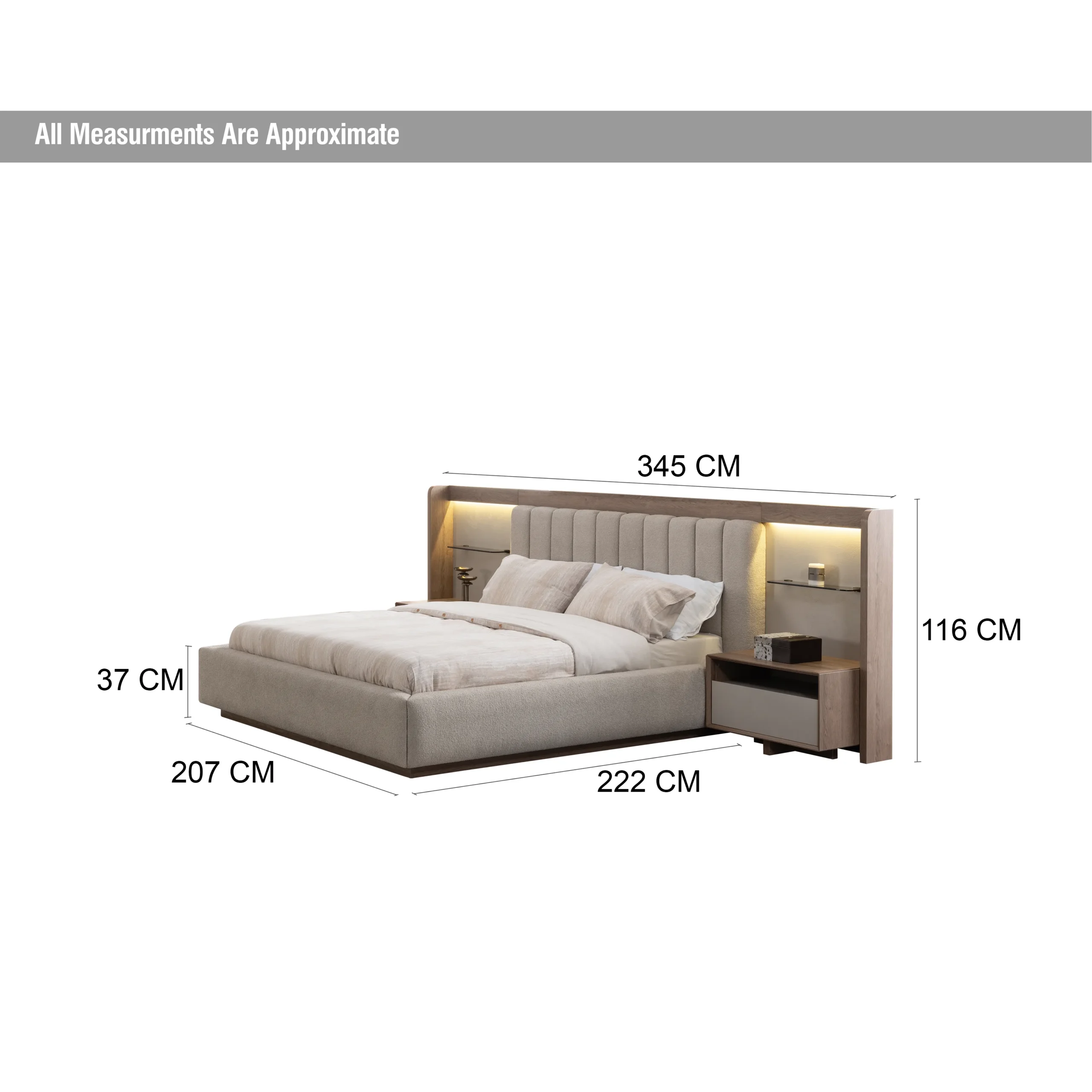 Lugano Bed Dim United Furniture