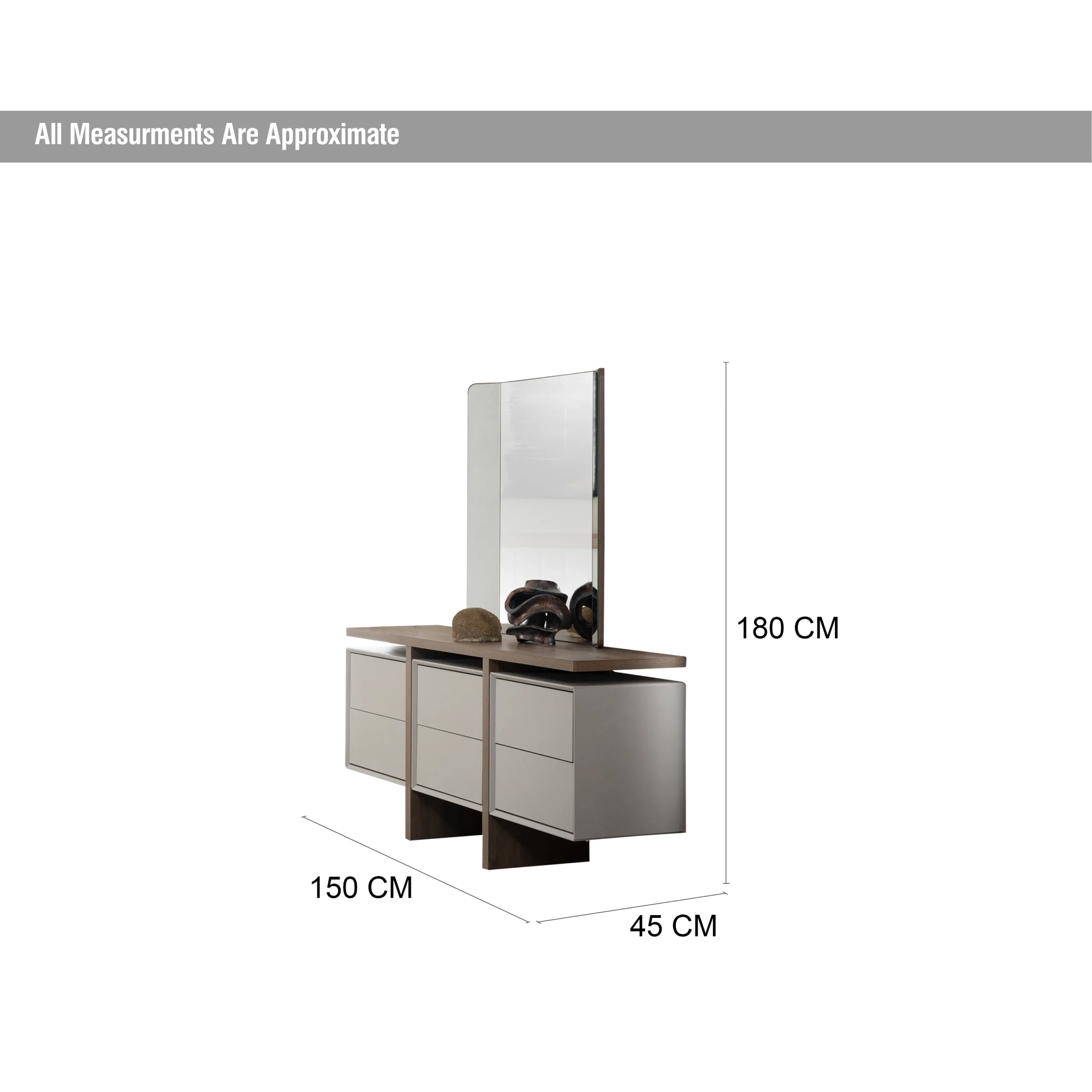 Lugano Dresser Dim United Furniture