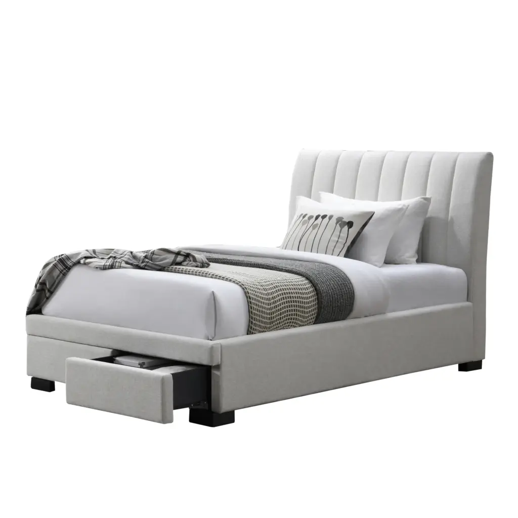 Polona Single Bed Ivory 3 United Furniture