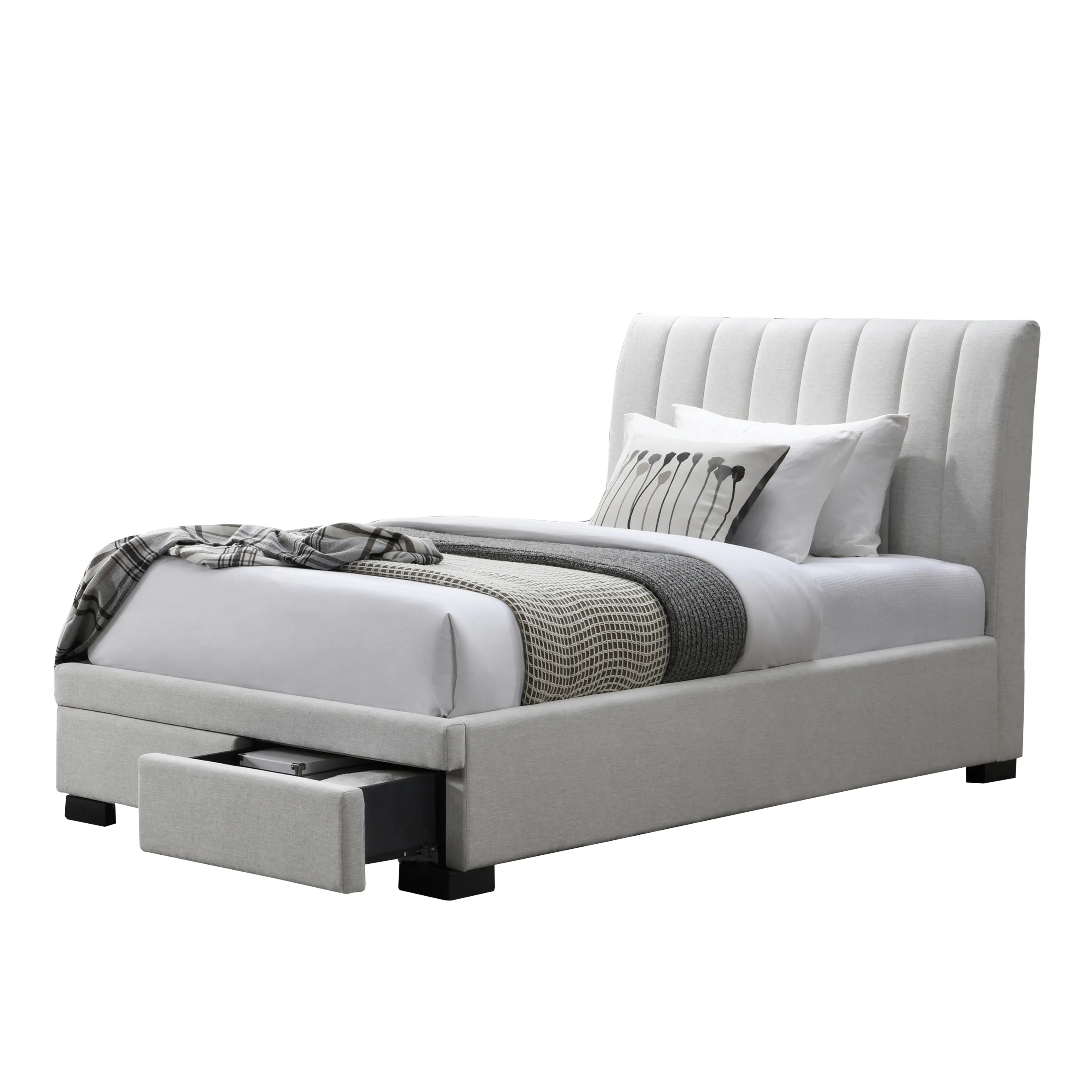Polona Single Bed Ivory 3 United Furniture