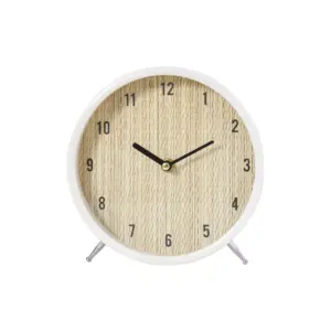 Table Clock with White Frame (80355)