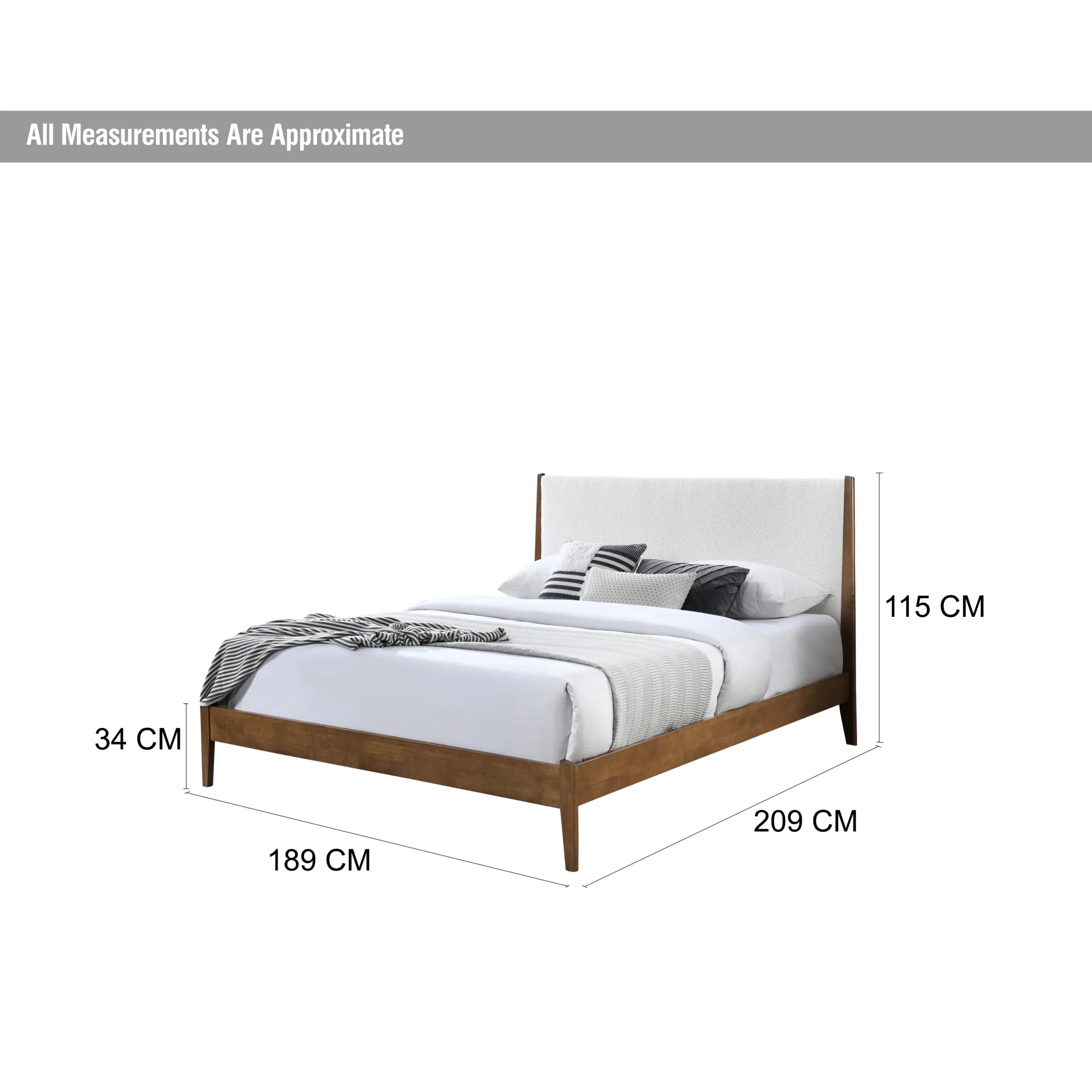Beune Ivory King Bed Dim United Furniture