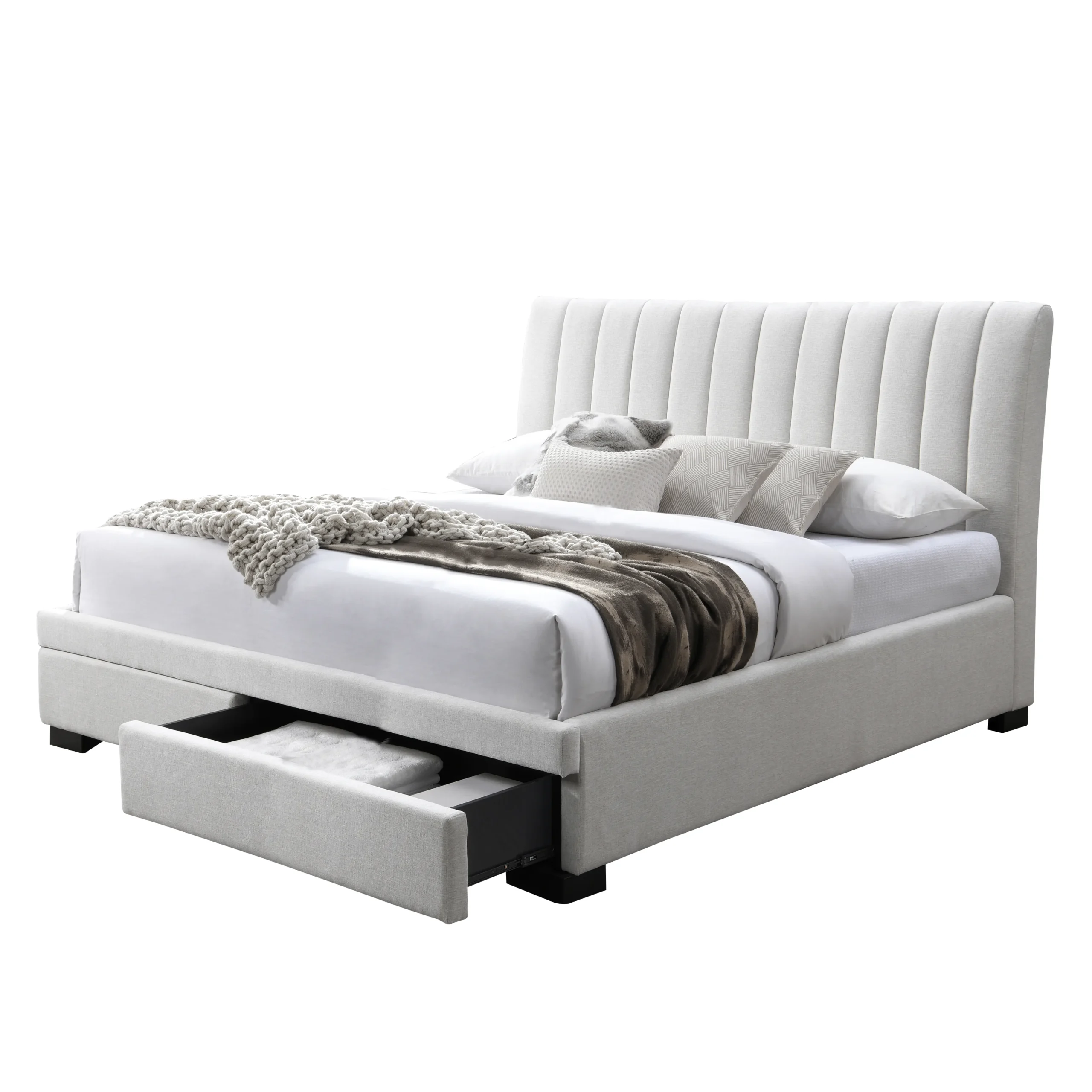 Polona King Bed Ivory 1 United Furniture