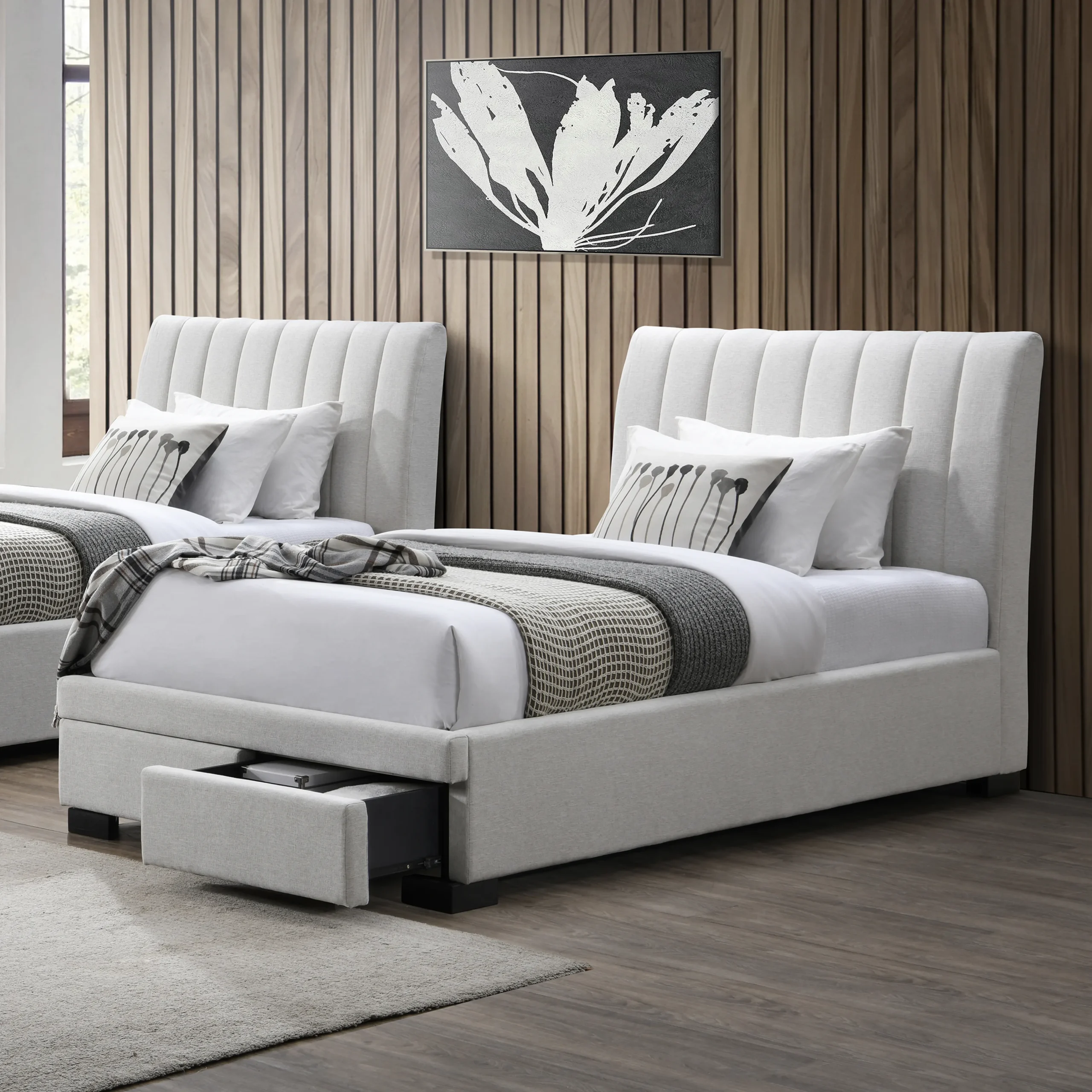 Polona Single Bed Ivory United Furniture