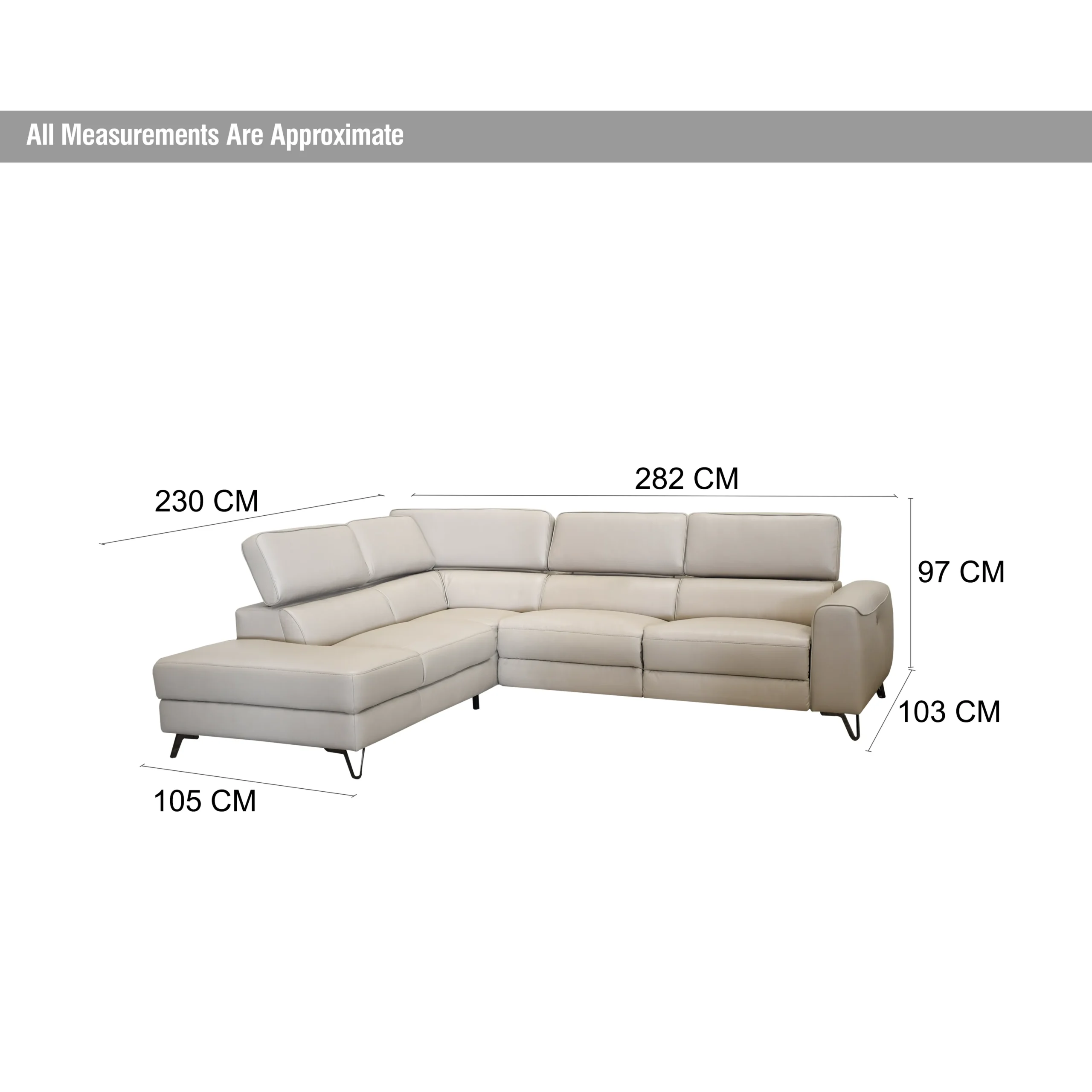 Theron Rightcornersofa Cream Dim United Furniture