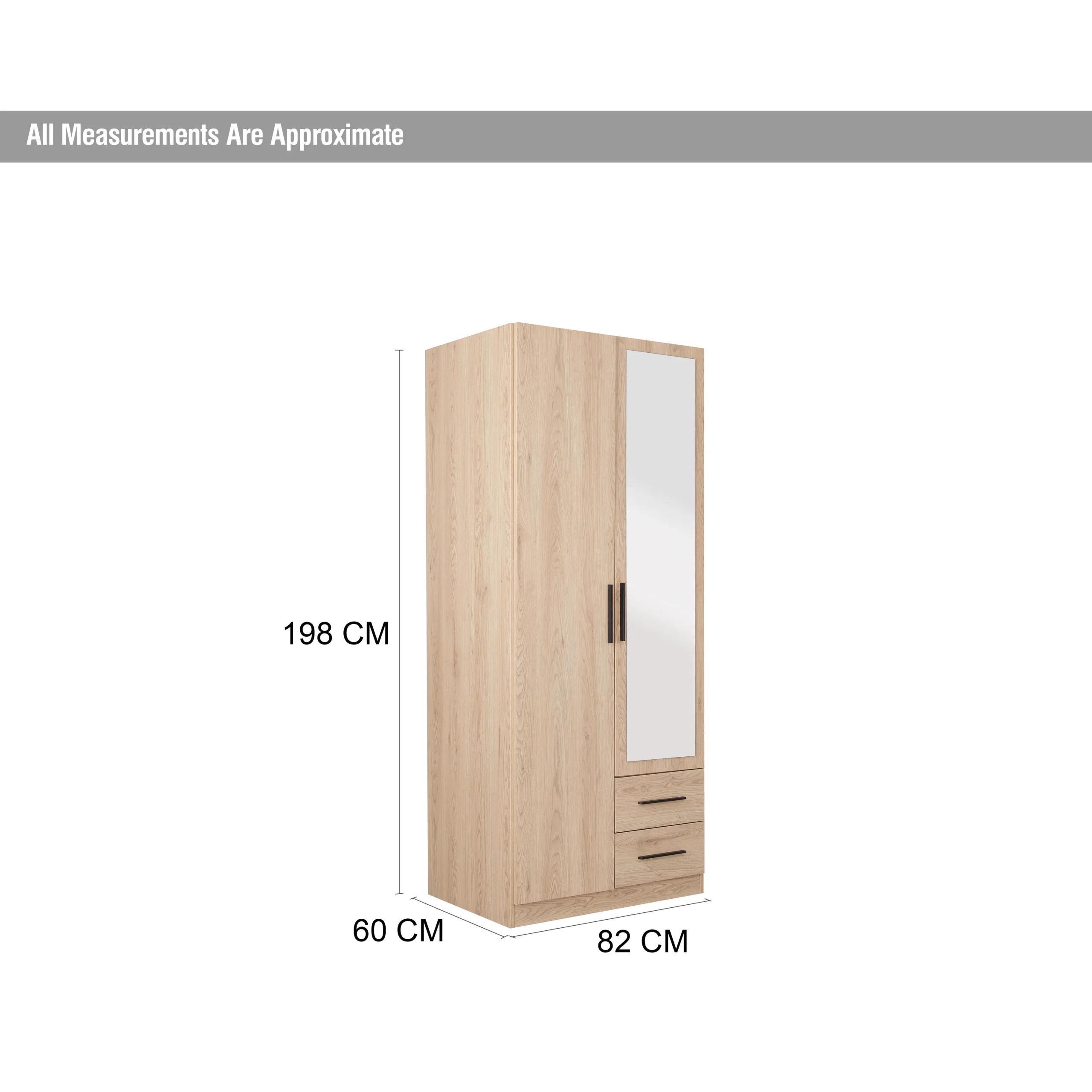 Winfy 2door Wardrobe Dim United Furniture