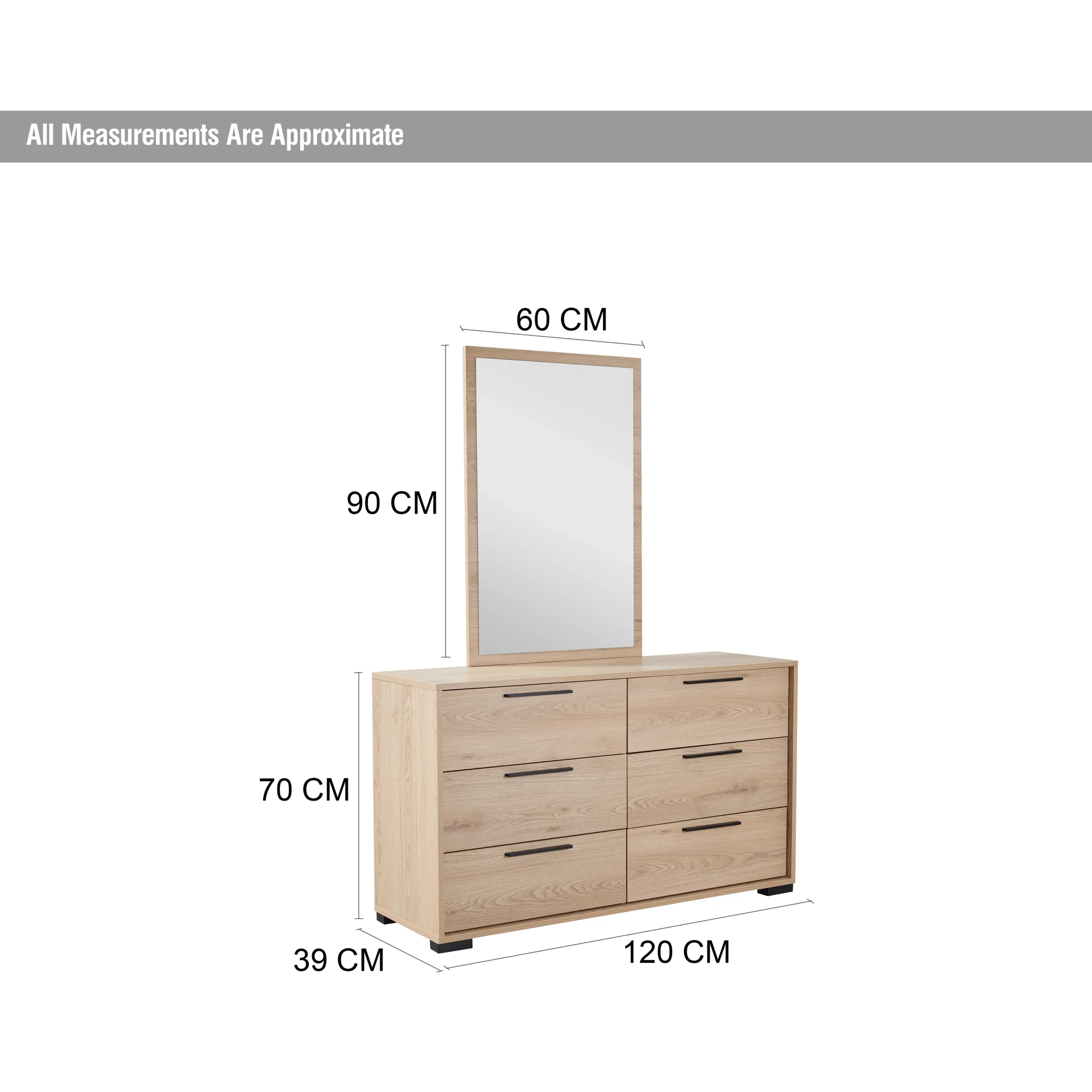 Winfy Dresser Mirror Dim United Furniture