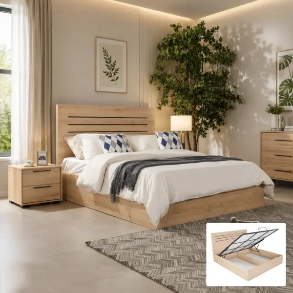Winfy Queen Bed (With Hydraulic Storage)
