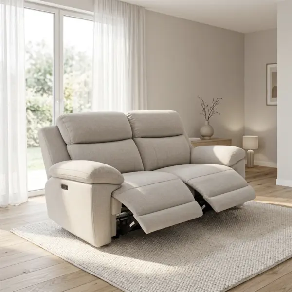 Portia 2 Seater Sofa With Power Recliner