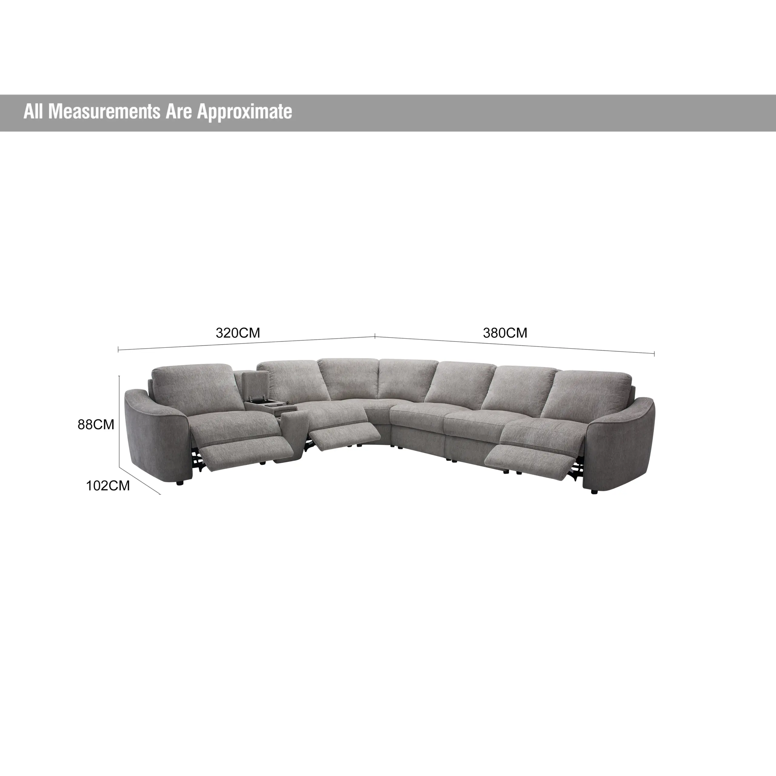 Stenberg Recliner Corner Sofa Dia United Furniture