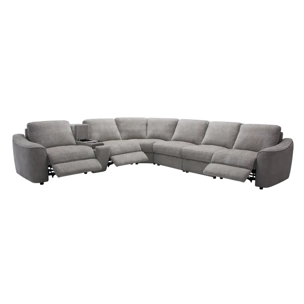 Stenberg Recliner Corner Sofa Grey United Furniture