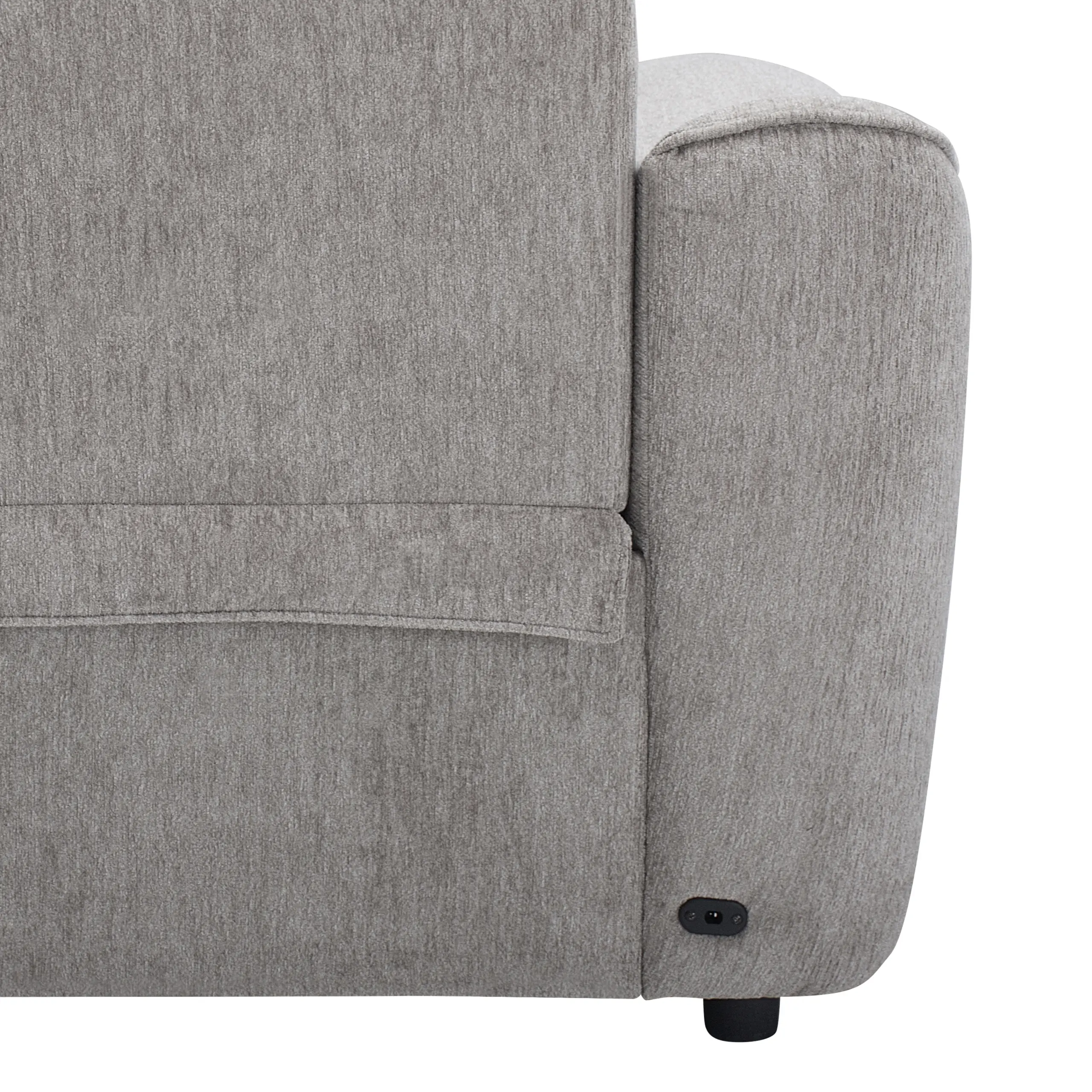 Stenberg Recliner Corner Sofa Grey Power United Furniture