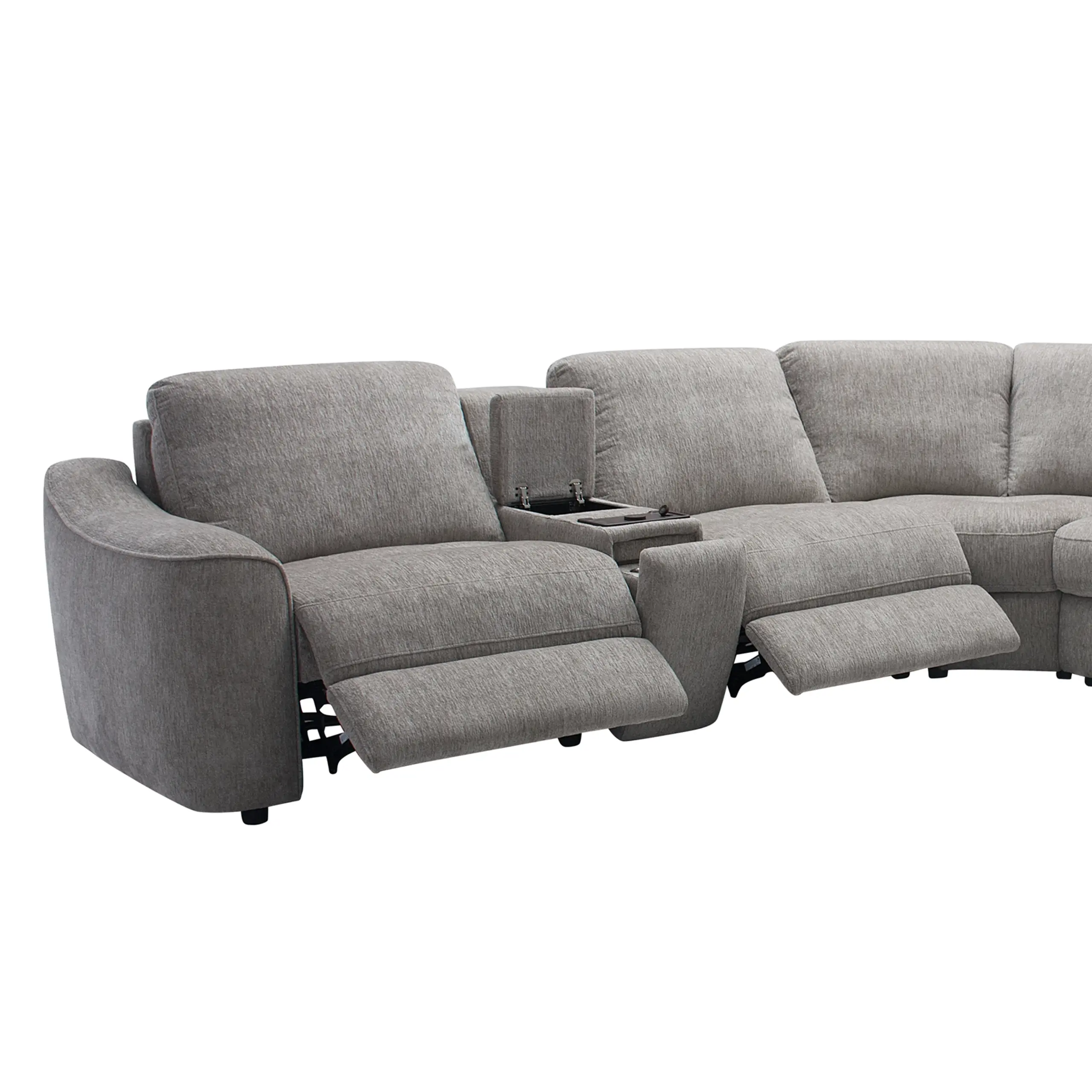 Stenberg Recliner Corner Sofa Grey Swatch United Furniture