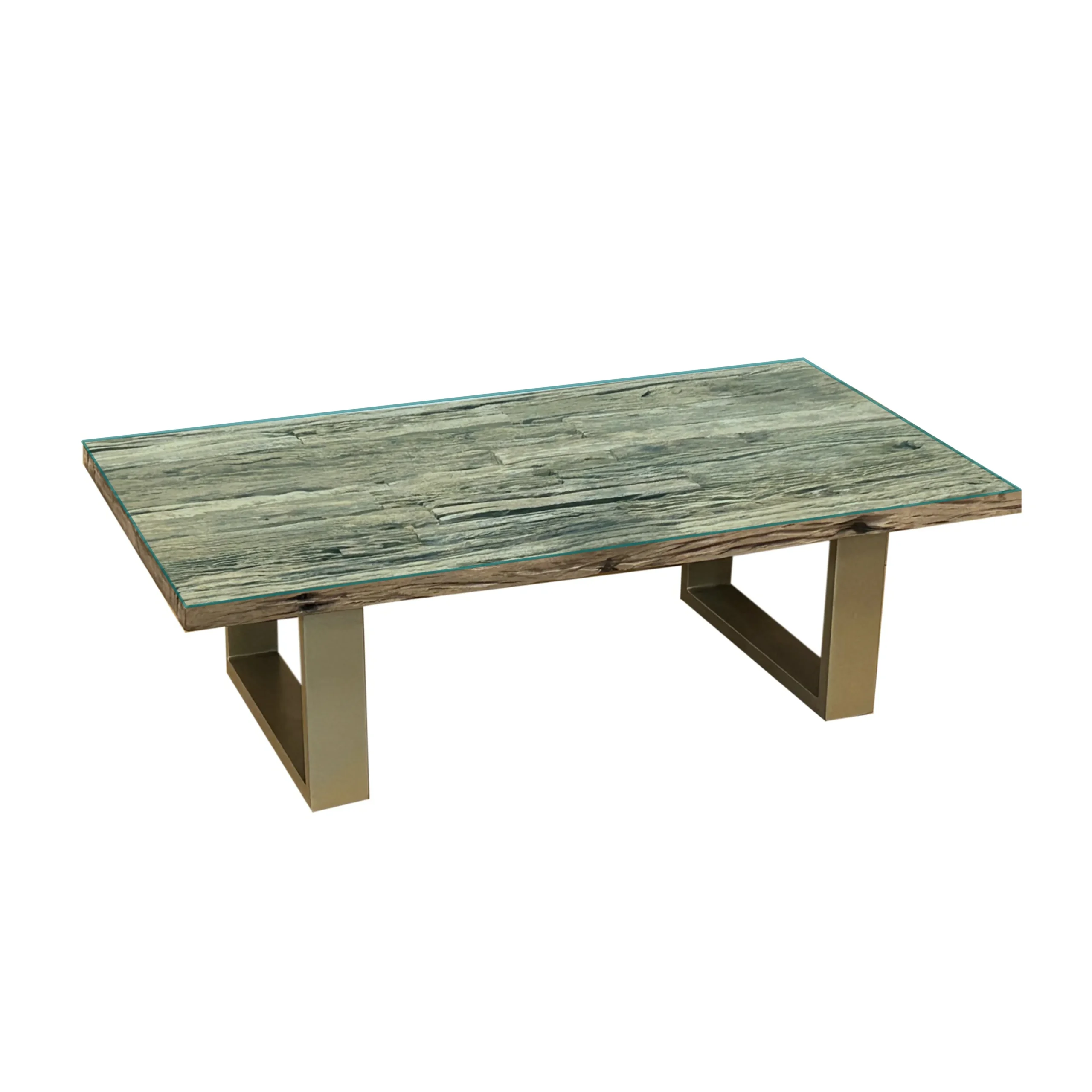 Jaipur Rec Cofffee Table Gold 1 United Furniture