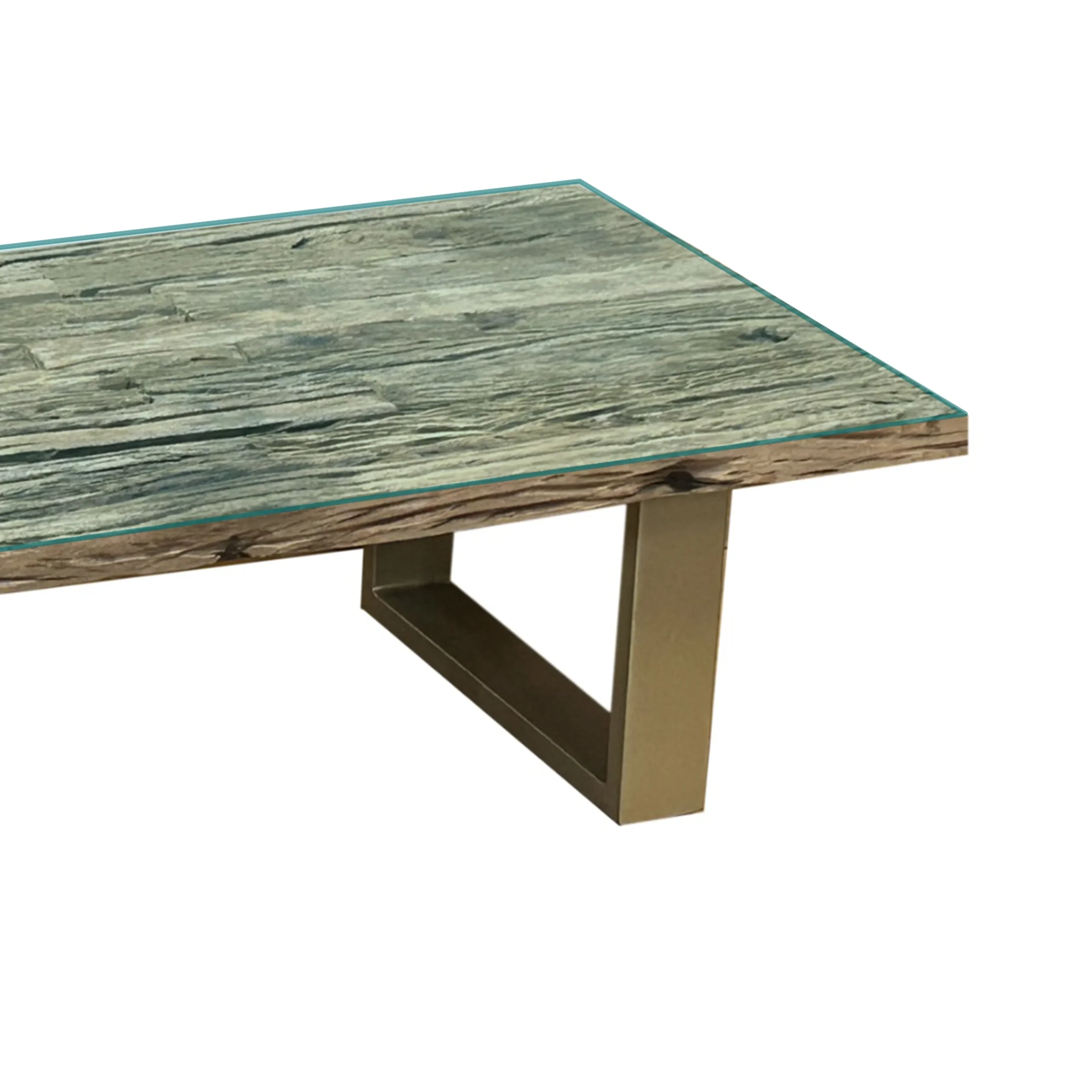 Jaipur Rec Cofffee Table Gold 2 United Furniture