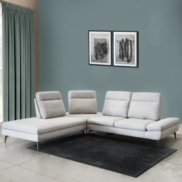 Kroes Right Corner Sofa - Light Grey