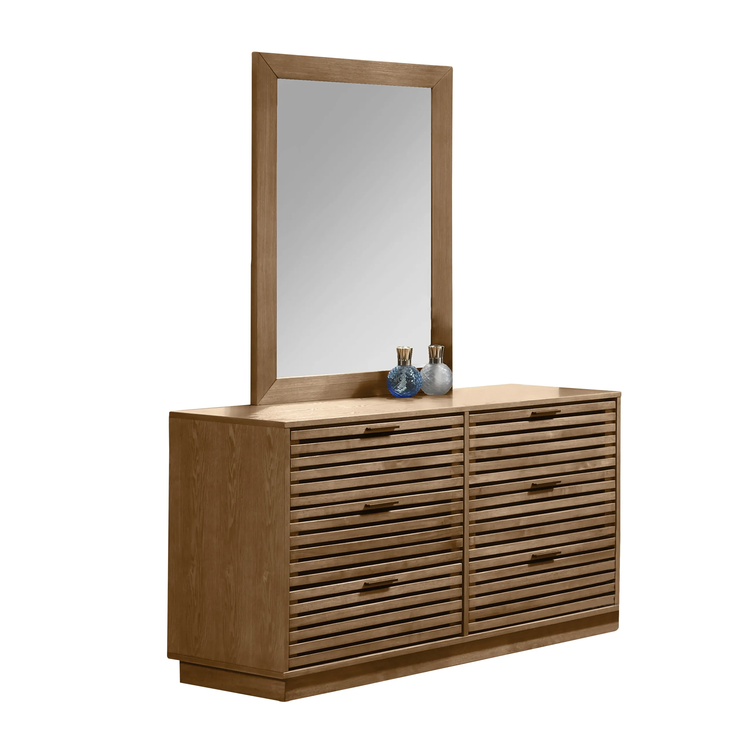 Luban Dresser Oak 1 United Furniture