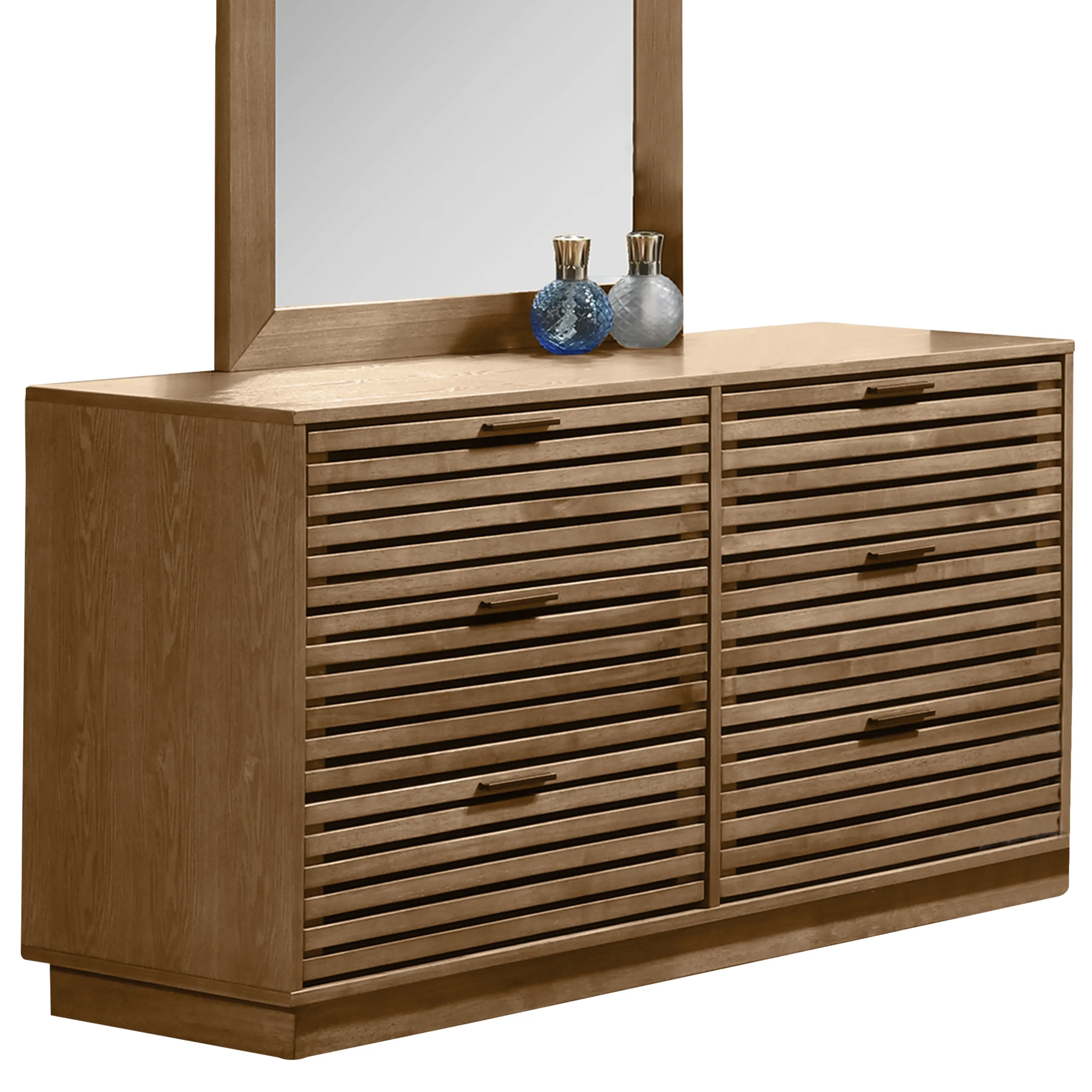 Luban Dresser Oak 2 United Furniture