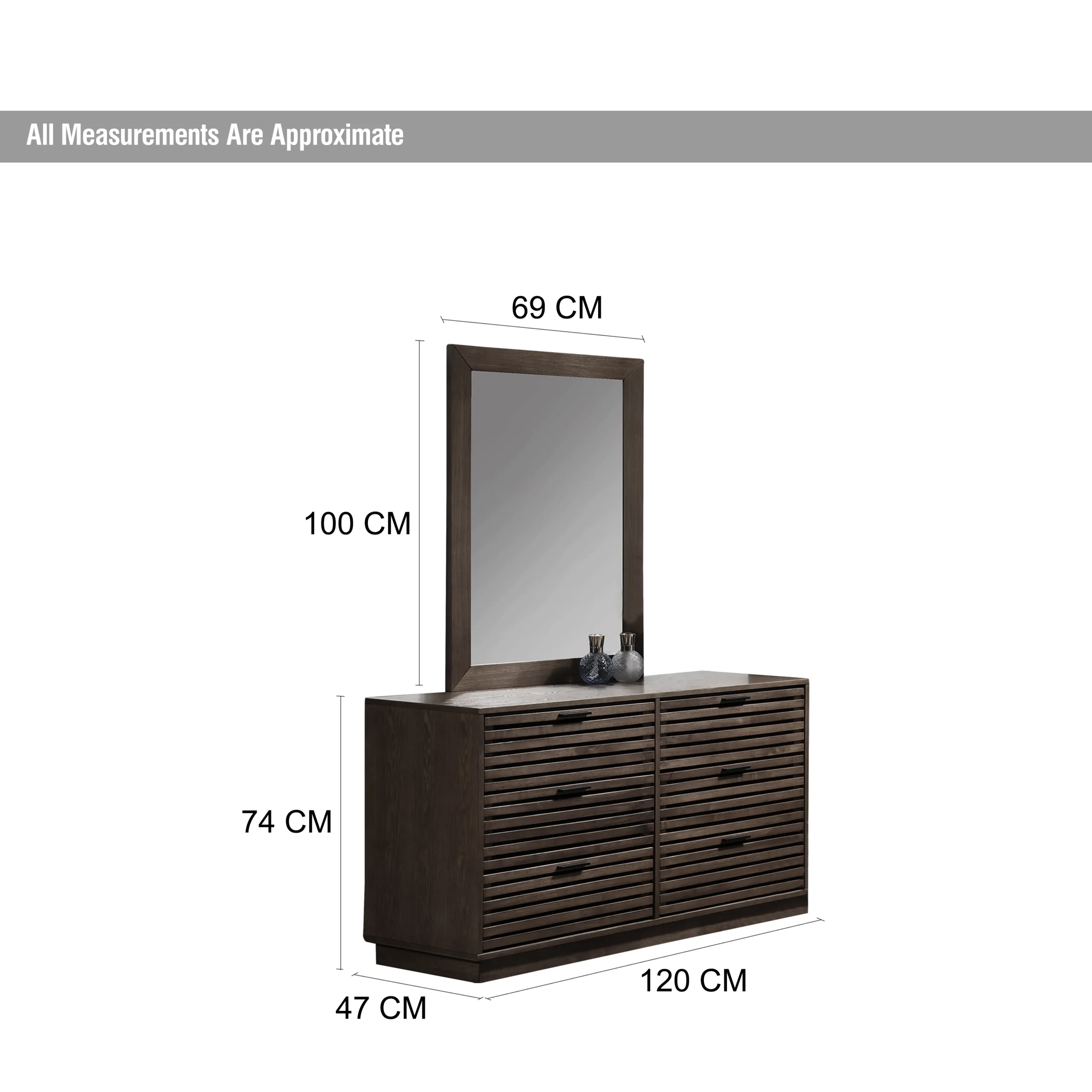 Luban Dresser Wenge Dim United Furniture