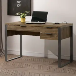 Enoro Study Desk - Aged Walnut