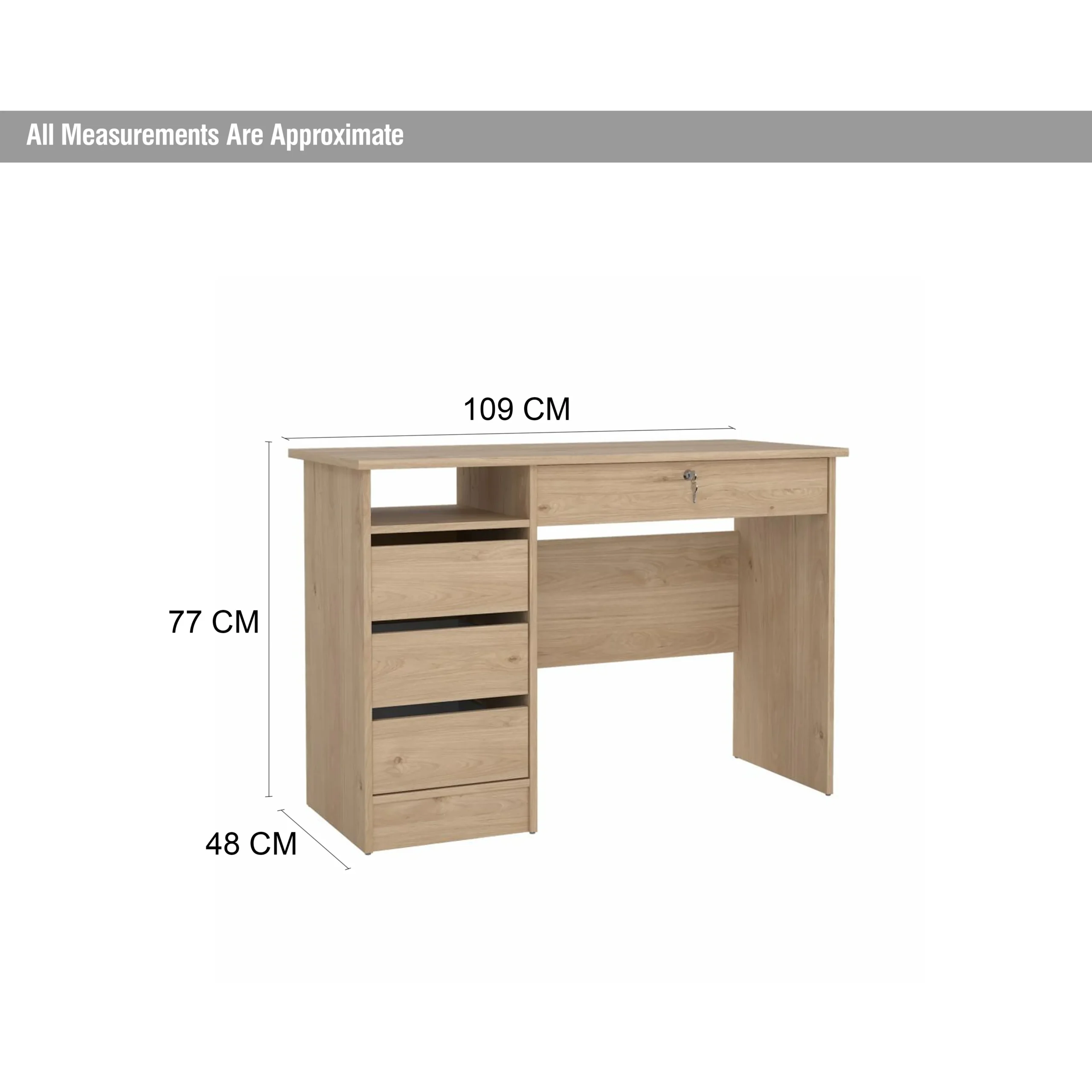 Function Desk Dk Oak Dim United Furniture