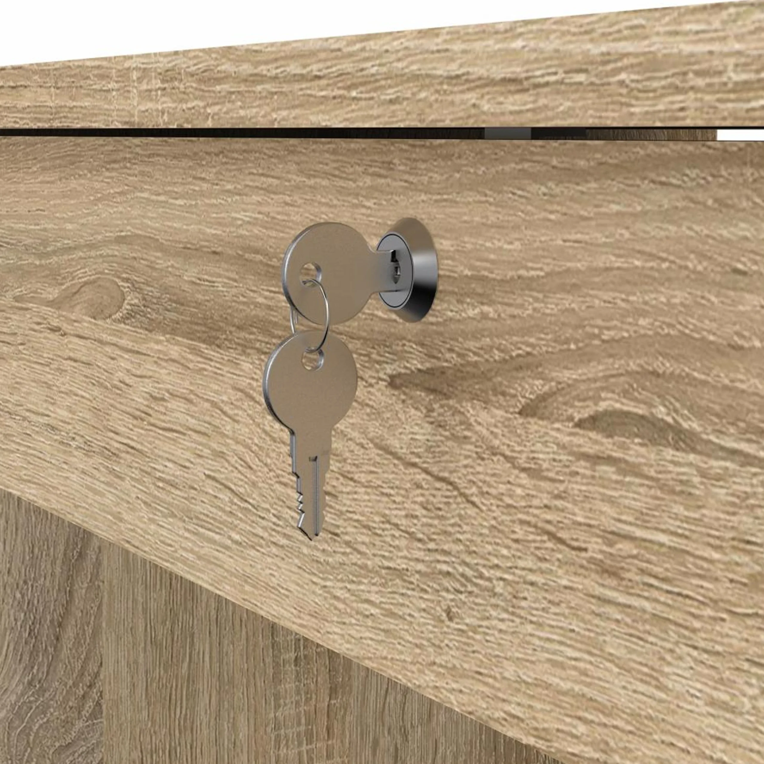 Function Desk Oak 4 United Furniture