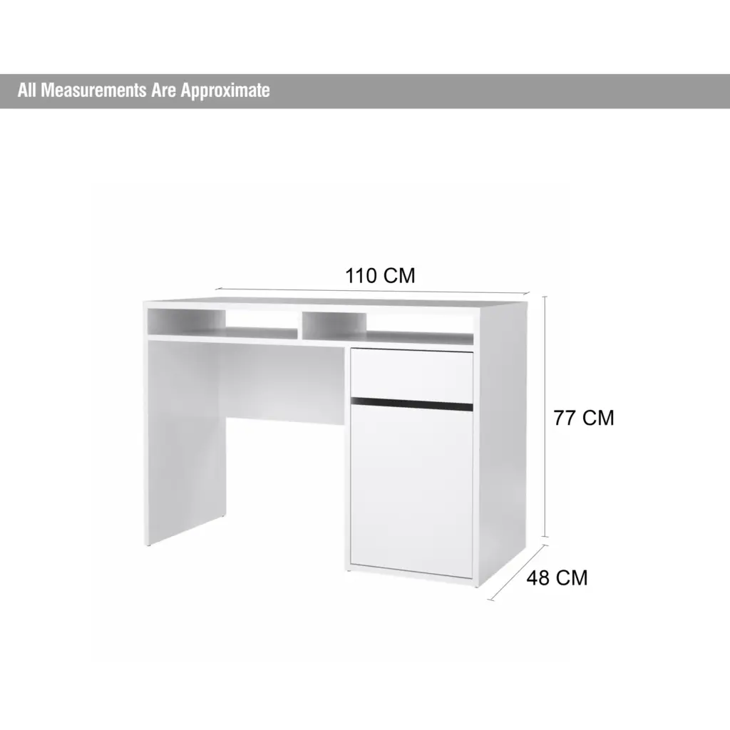 Function Desk White Dim United Furniture