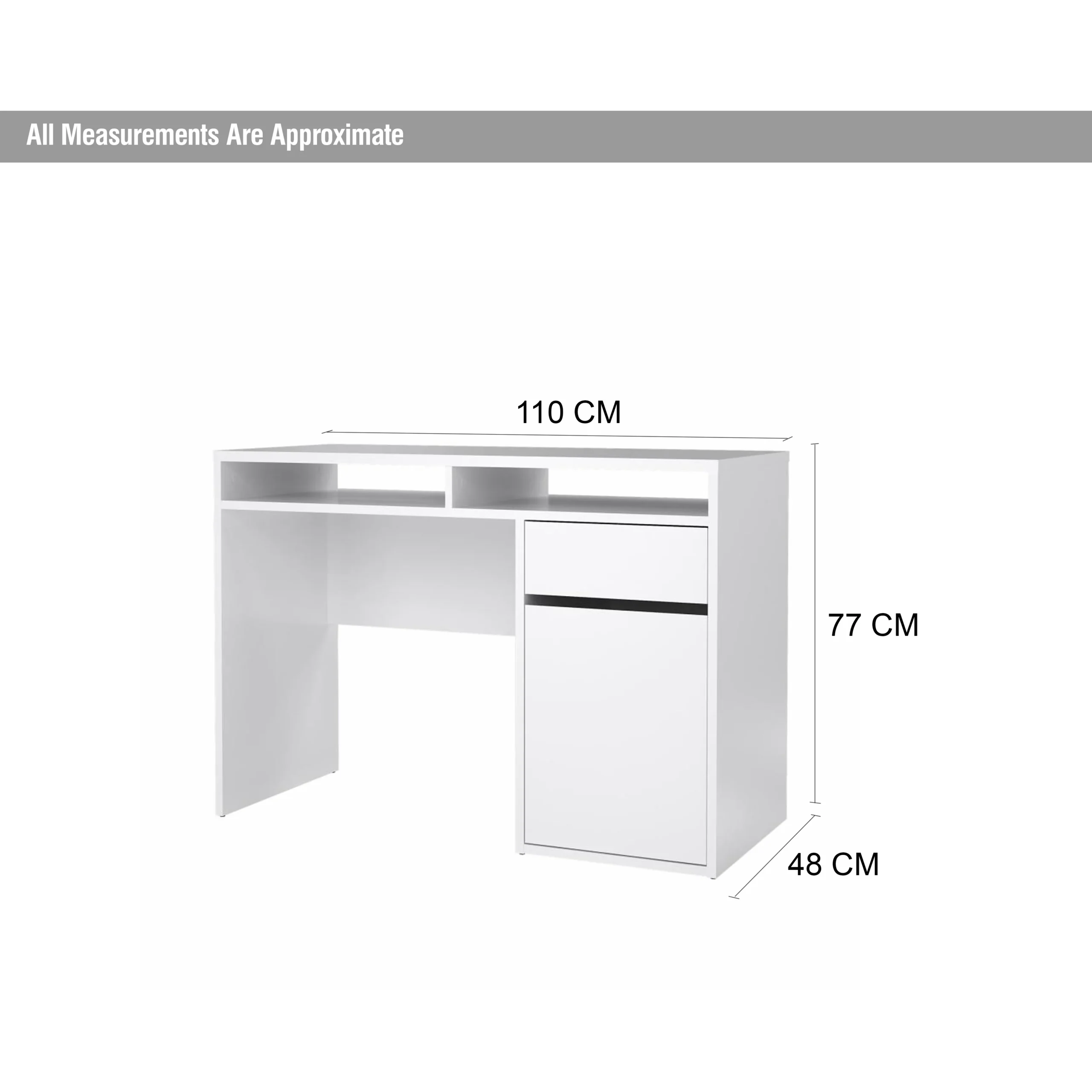 Function Desk White Dim United Furniture