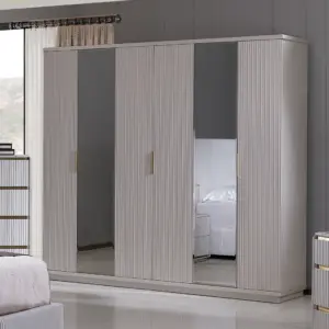 Harold 6 Door Wardrobe - Beige
