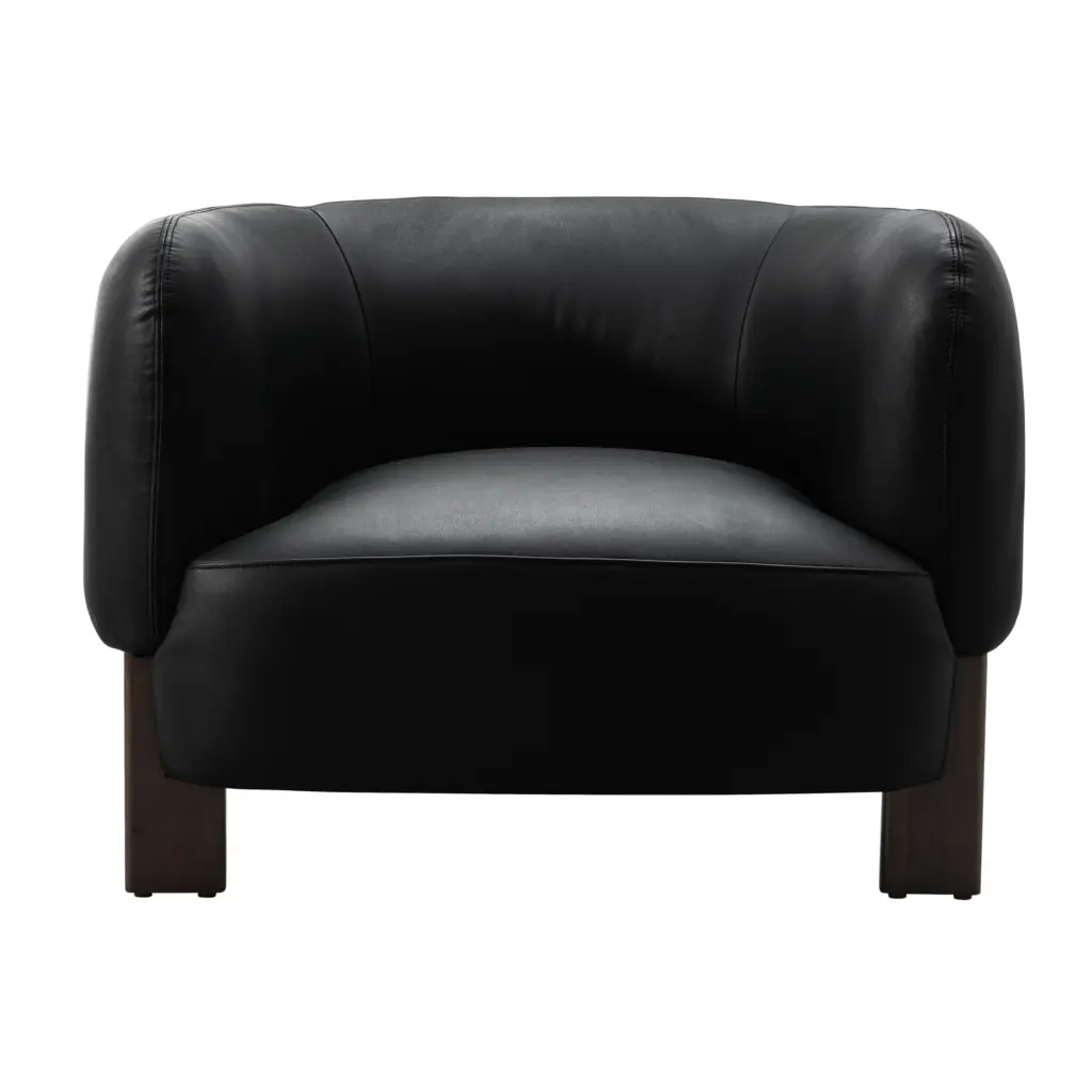 Malawi Single Seater Black 1 United Furniture