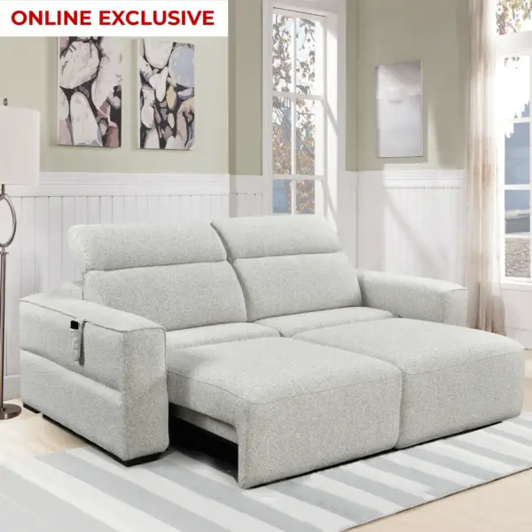 Monty 2 Seater Sliding Sofa with Remote Control - Beige