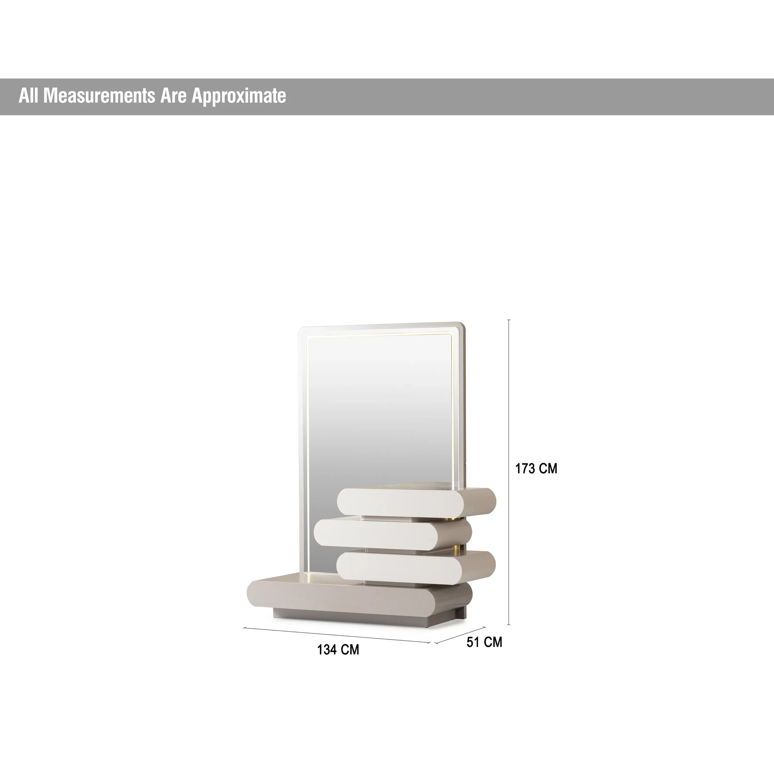 Nigina Dresser Mirror Dim United Furniture