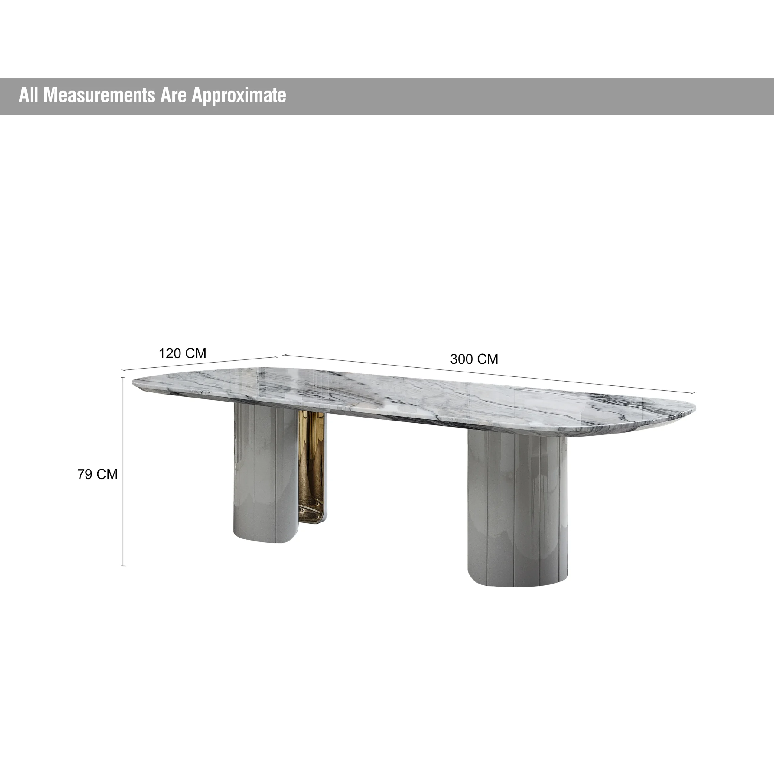 Colombe Dining Table 10seater Dim United Furniture