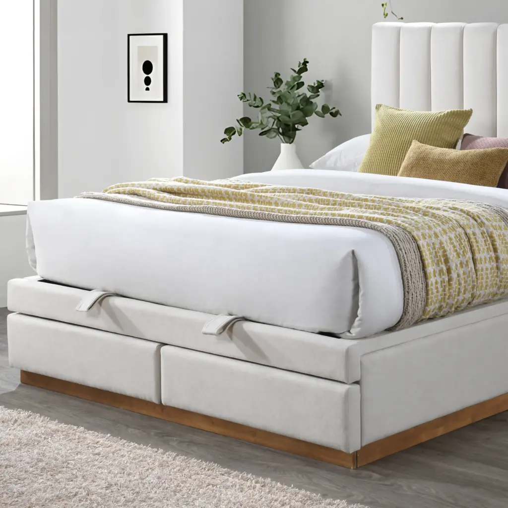 Josey Queen Bed Cream 2 United Furniture