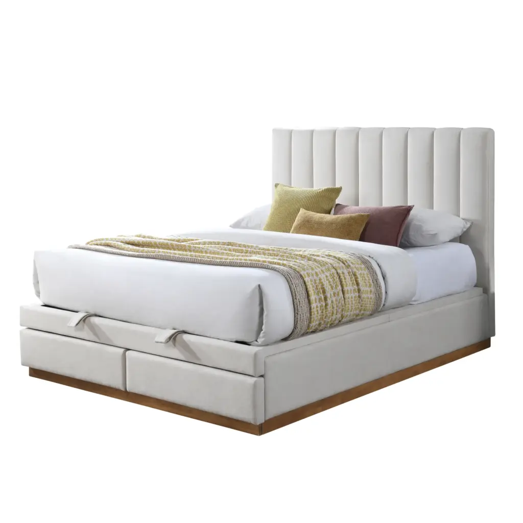 Josey Queenbed Cream 4 United Furniture