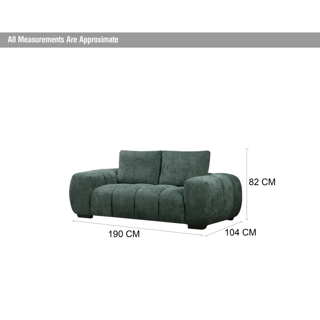 Dakota 2seater Green Dim United Furniture