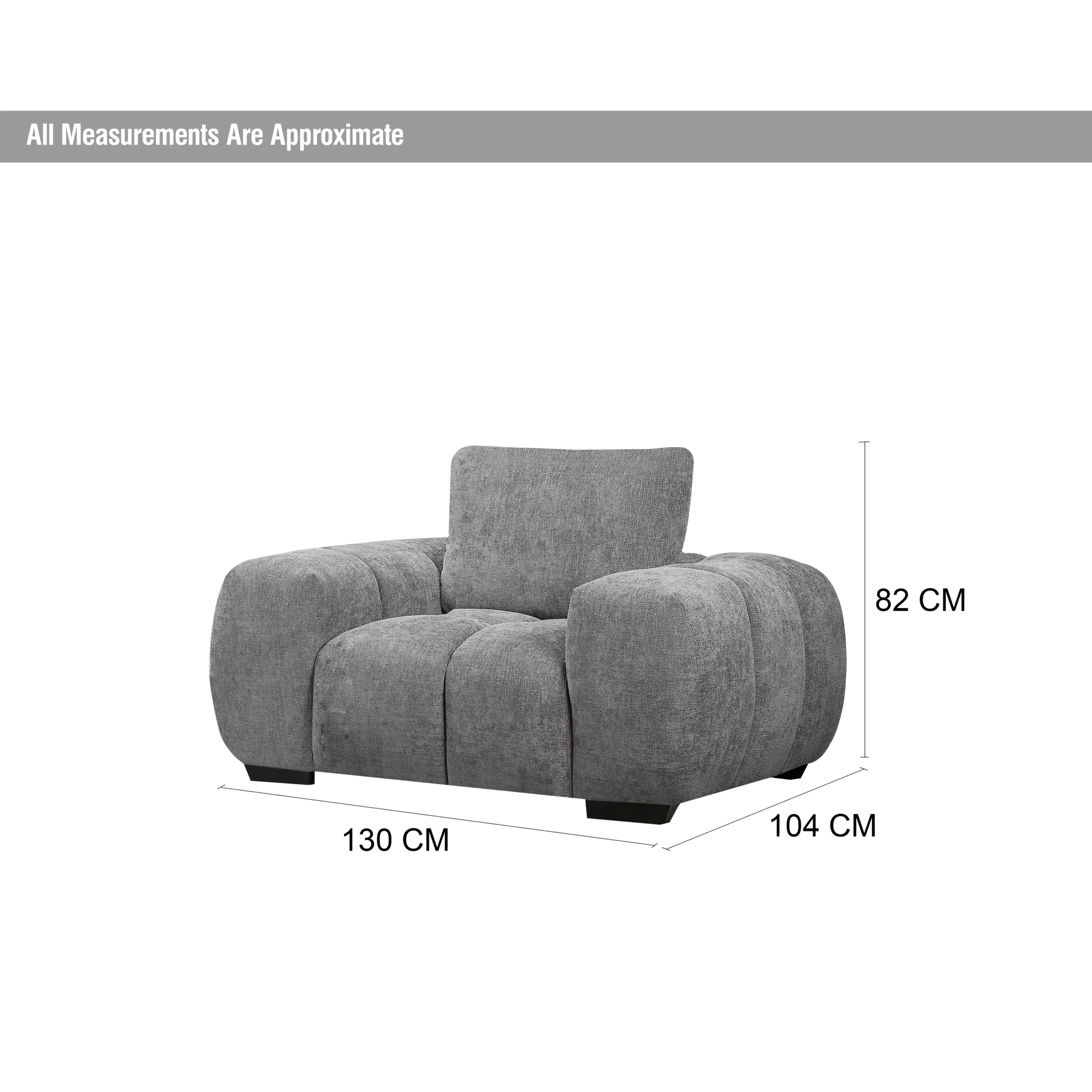 Dakota Single Grey Dim 1 United Furniture