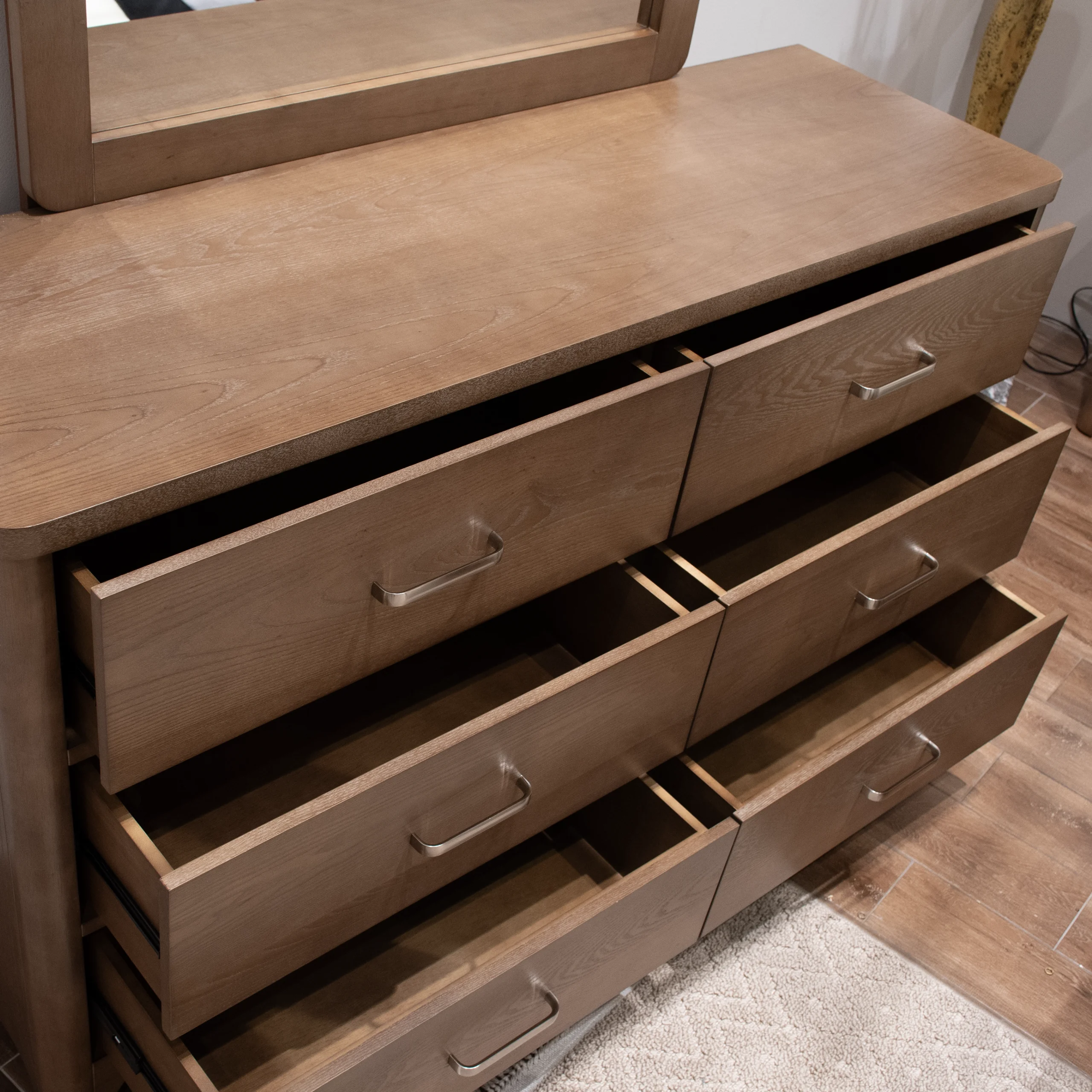 Cassandra Dresser Mirror Open 2 United Furniture