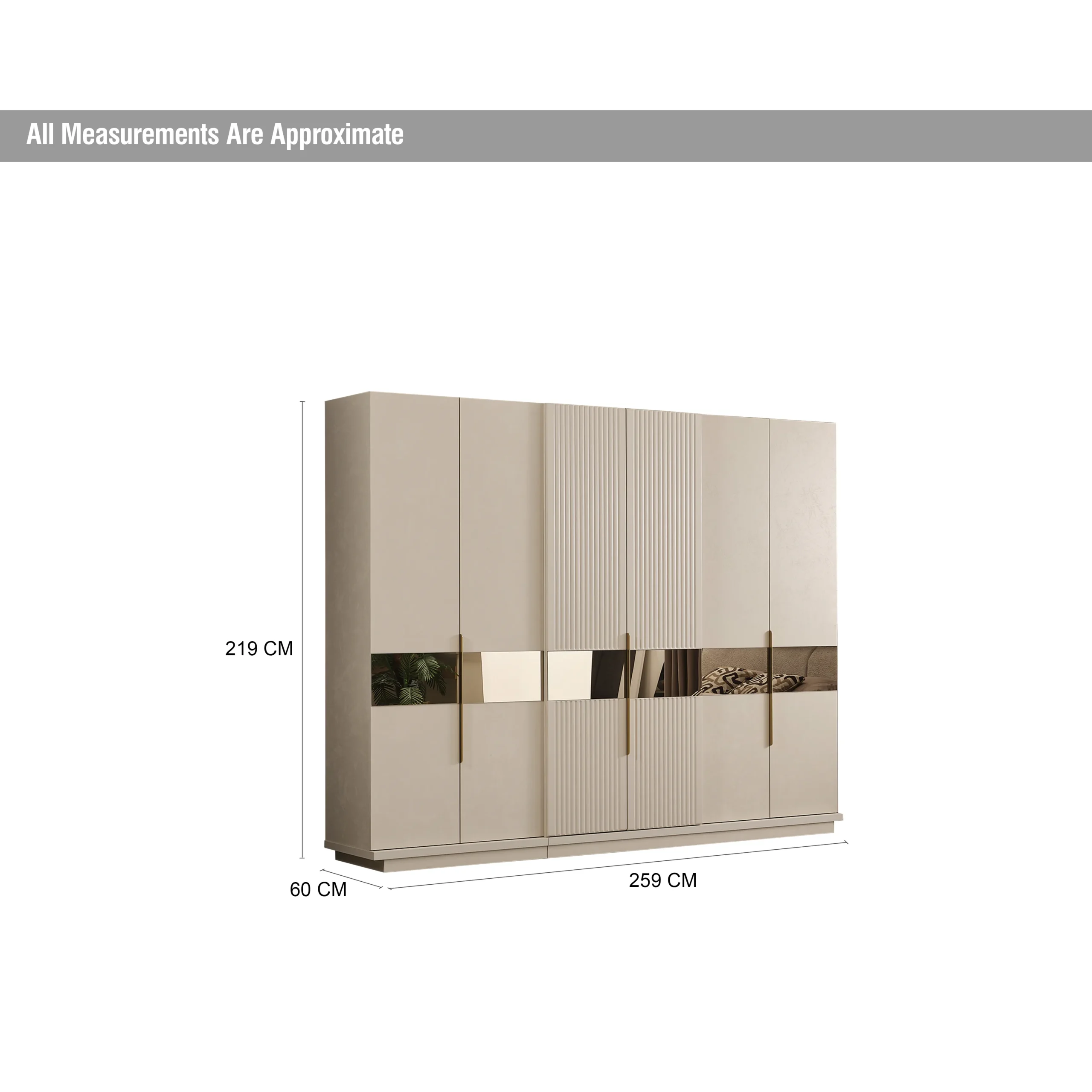 Tesla Wardrobe Dim 1 United Furniture