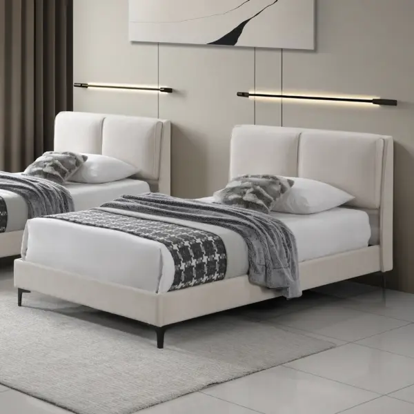 Porter Single Bed - Cream
