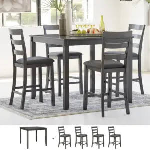 Bridson 4-Seater Dining Counter Set
