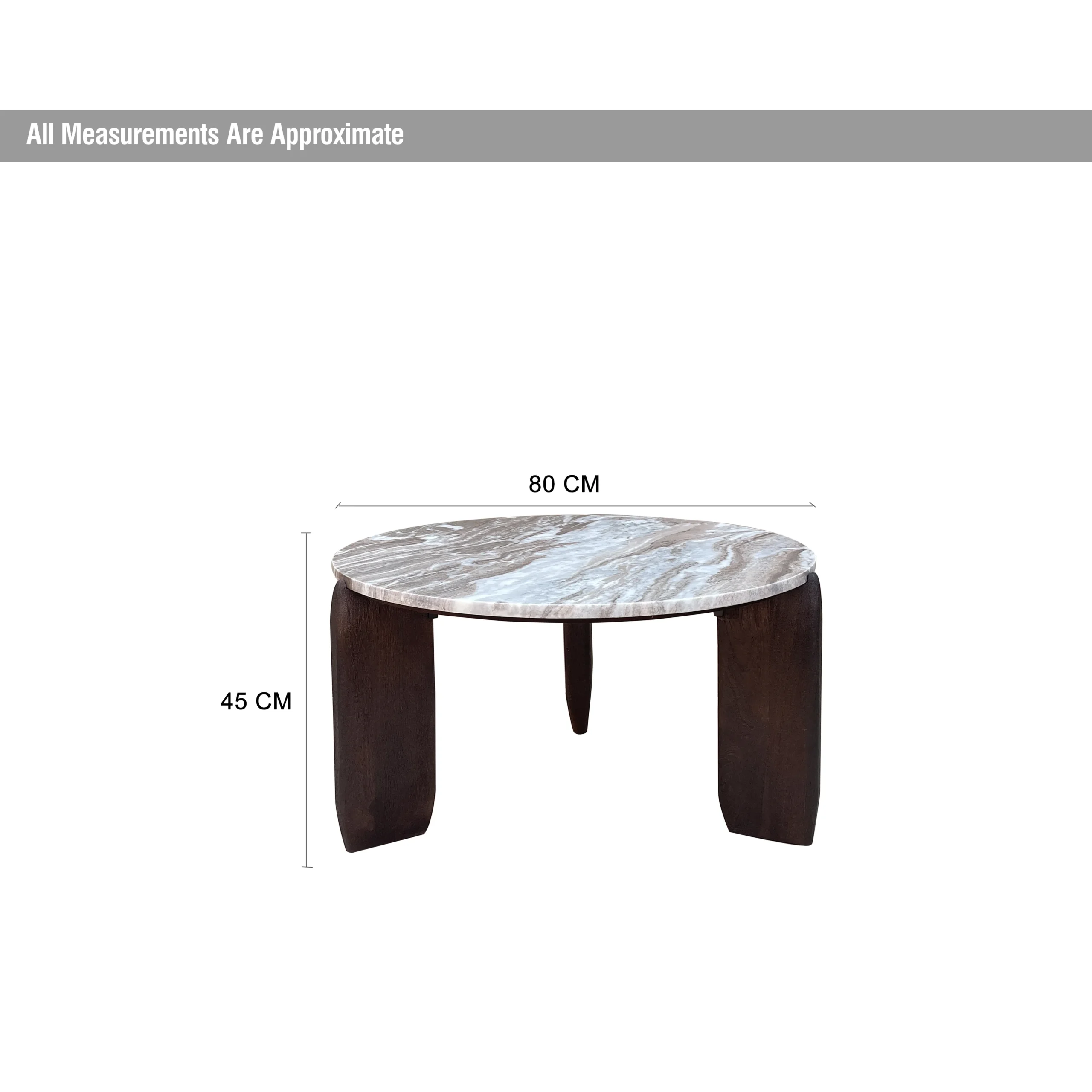 Eravi Round Coffee Table Brown Dim United Furniture